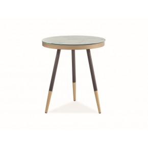 Стол журнальный SIGNAL VEGA C мраморный эффект/черный, 45/50